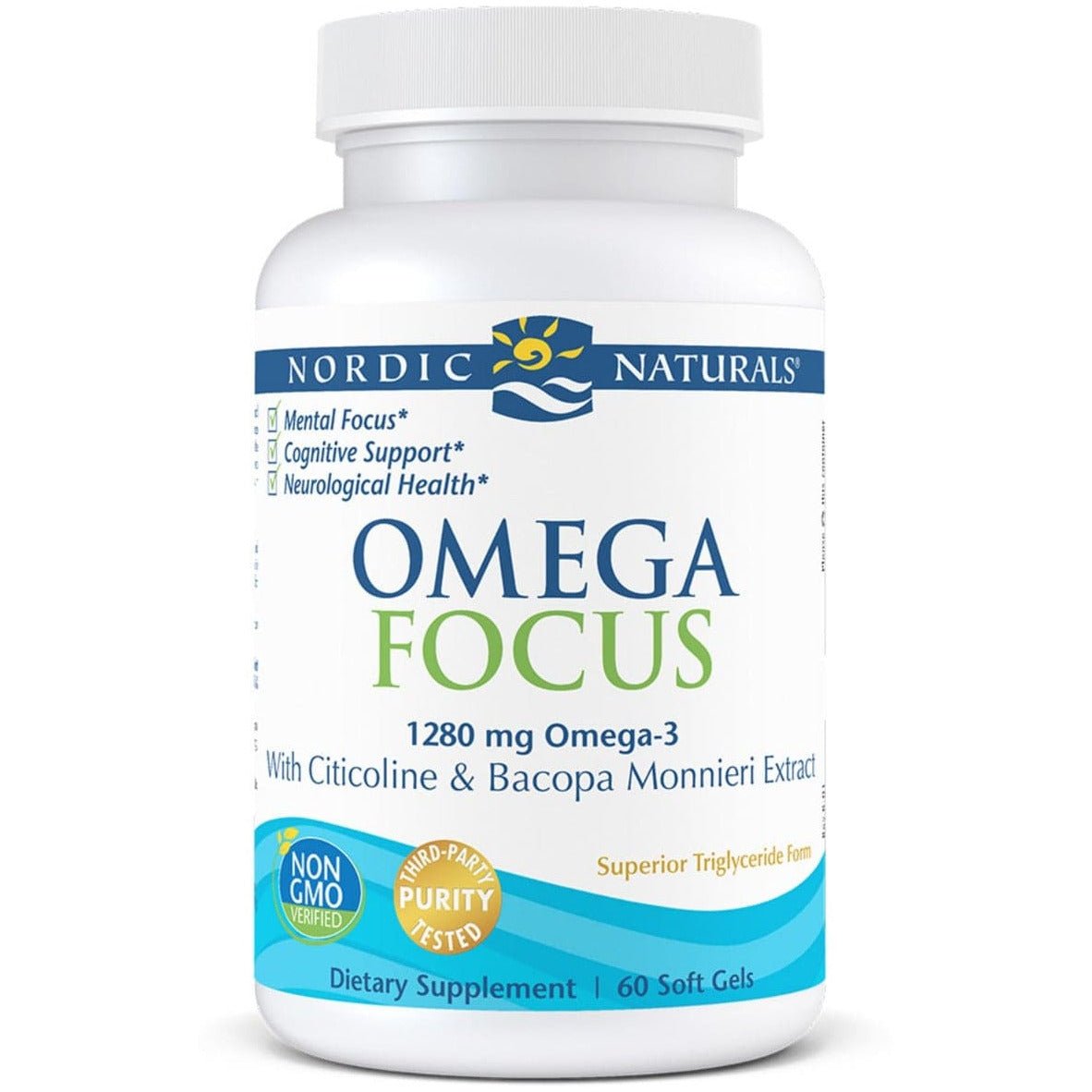 Nordic Naturals Omega Focus 60 softgels Cytryna Kompleks Nootropików - Sklep Witaminki.pl