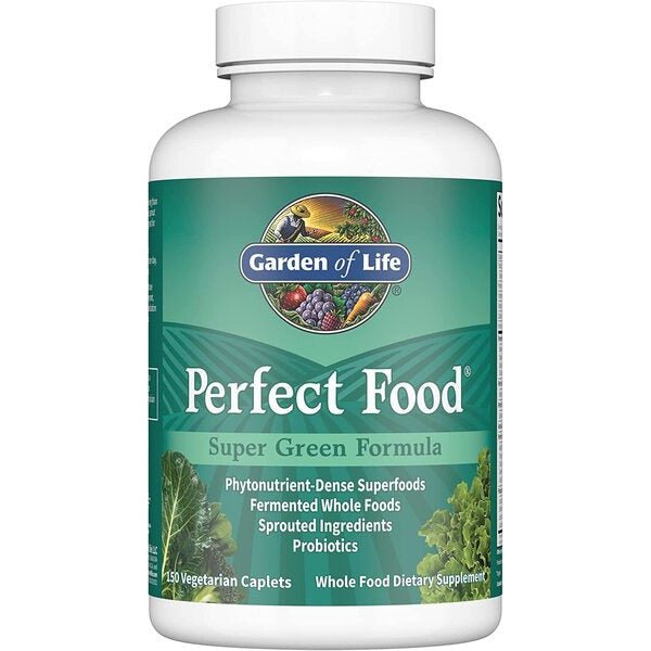 Garden of Life Perfect Food Super Green Formula 150 vegetarian caplets Kompleks Superfoods - Sklep Witaminki.pl