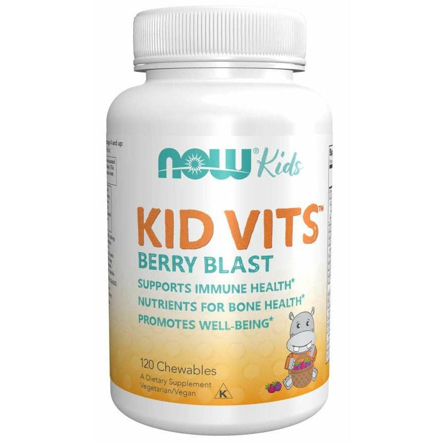 Kompleks witamin dla Dzieci NOW Foods Kid Vits Berry Blast 120 chewables - Sklep Witaminki.pl