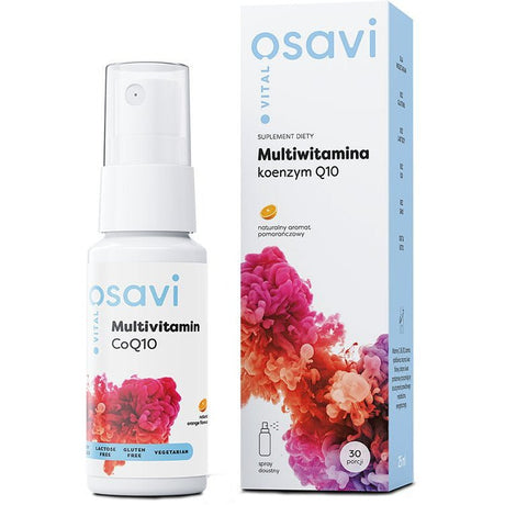 Kompleks witamin dla kobiet Osavi Multiwitamina Koenzym Q10 Spray Doustny Pomarańcza 25 ml - Sklep Witaminki.pl