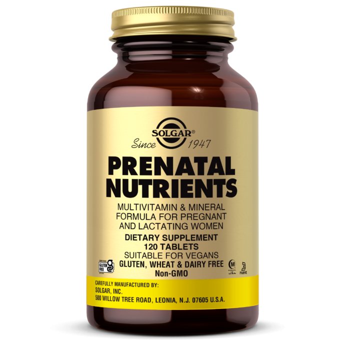 Solgar Prenatal Nutriens 120 tabs Kompleks witamin dla kobiet w ciąży - Sklep Witaminki.pl