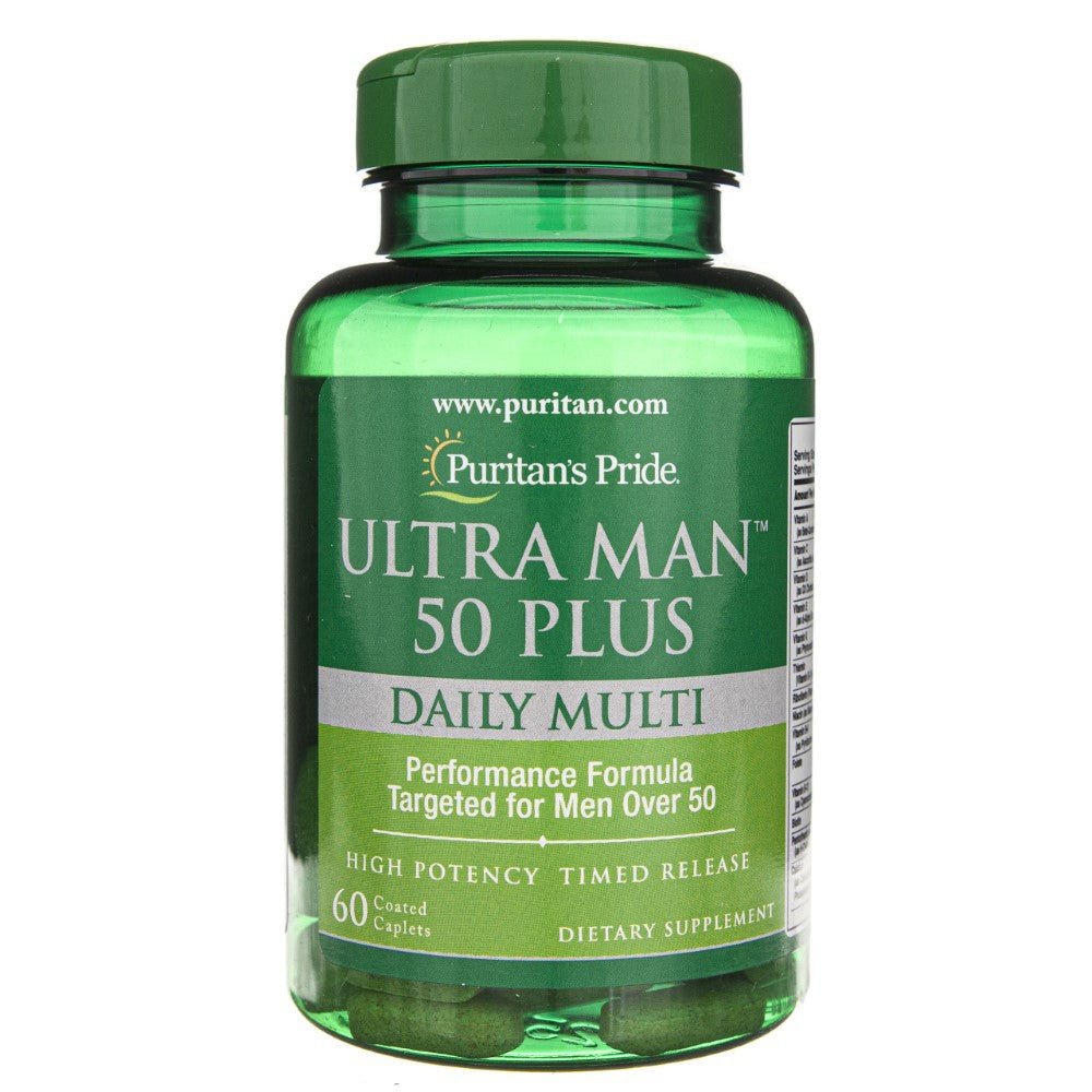 Kompleks witamin dla seniora Puritan's Pride Ultra Man 50 Plus Multiwitamina 60 tabs - Sklep Witaminki.pl