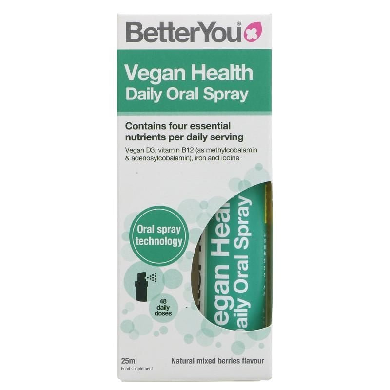 BetterYou Vegan Health Daily Oral Spray 25 ml Kompleks witamin dla wegan - Sklep Witaminki.pl