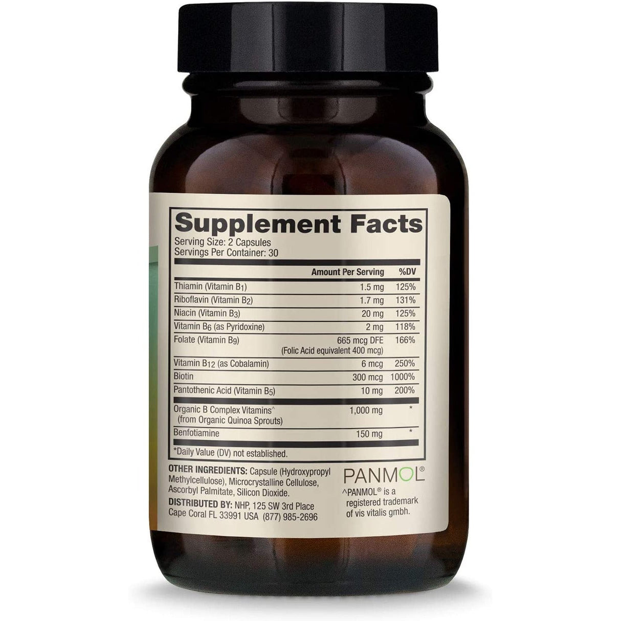 Kompleks witamin z grupy B Dr. Mercola Vitamin B Complex 60 caps - Sklep Witaminki.pl