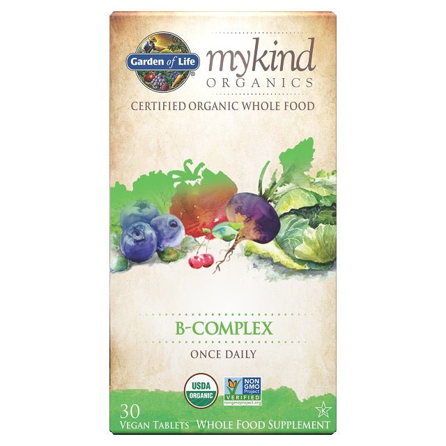 Garden of Life Mykind Organics B - Complex 30 vegan tabs Kompleks witamin z grupy B - Sklep Witaminki.pl