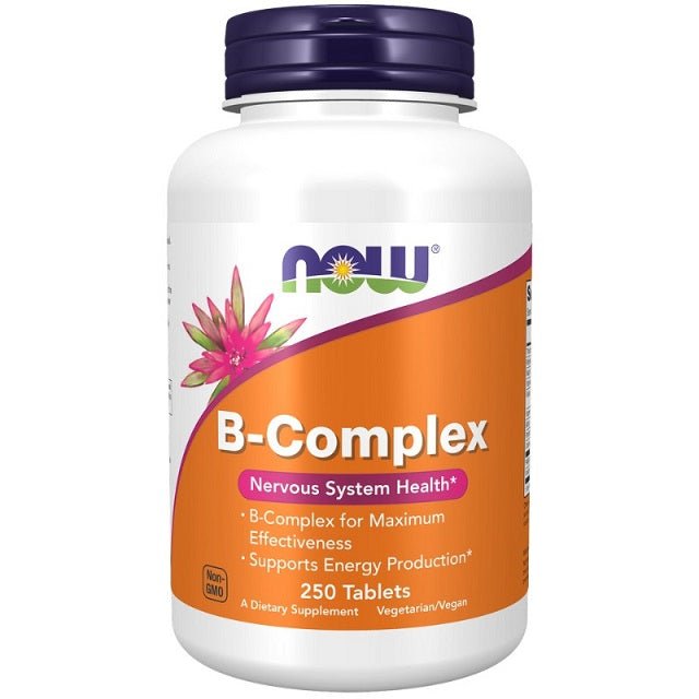 NOW Foods B - Complex 250 tabs Kompleks witamin z grupy B - Sklep Witaminki.pl