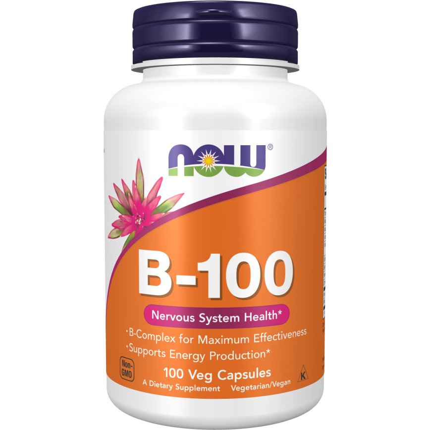NOW Foods Vitamin B - 100 100 caps Kompleks witamin z grupy B - Sklep Witaminki.pl