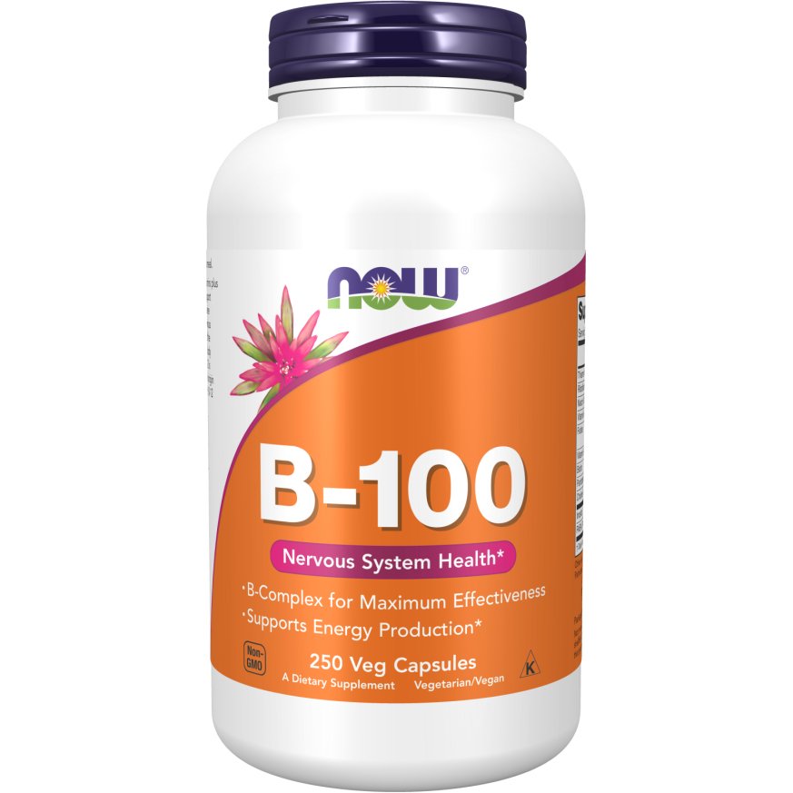 NOW Foods Vitamin B - 100 250 caps Kompleks witamin z grupy B - Sklep Witaminki.pl