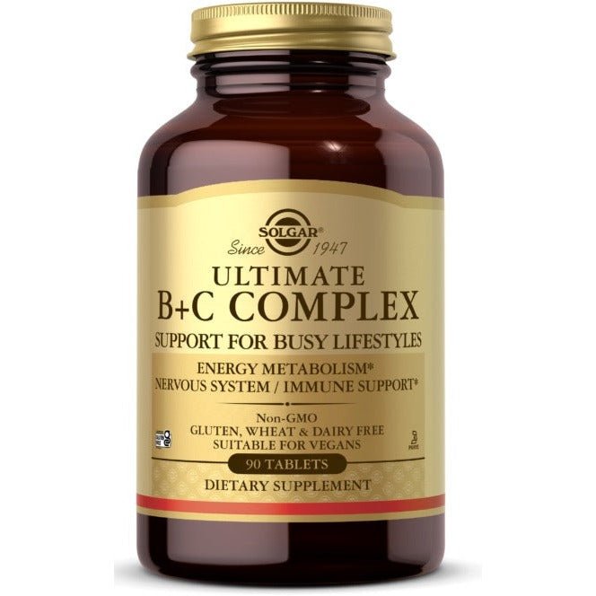 Solgar Ultimate B + C Complex 90 tabs Kompleks witamin z grupy B - Sklep Witaminki.pl