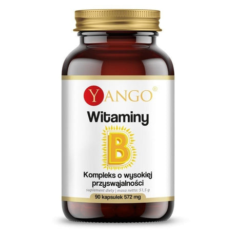 Kompleks witamin z grupy B Yango Witaminy B Kompleks 90 caps - Sklep Witaminki.pl