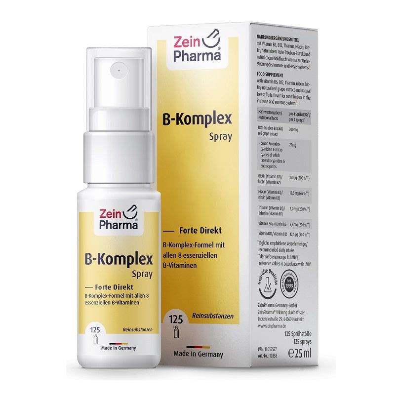 Zein Pharma B - Complex Forte Direct Spray Orange 25 ml Kompleks witamin z grupy B - Sklep Witaminki.pl