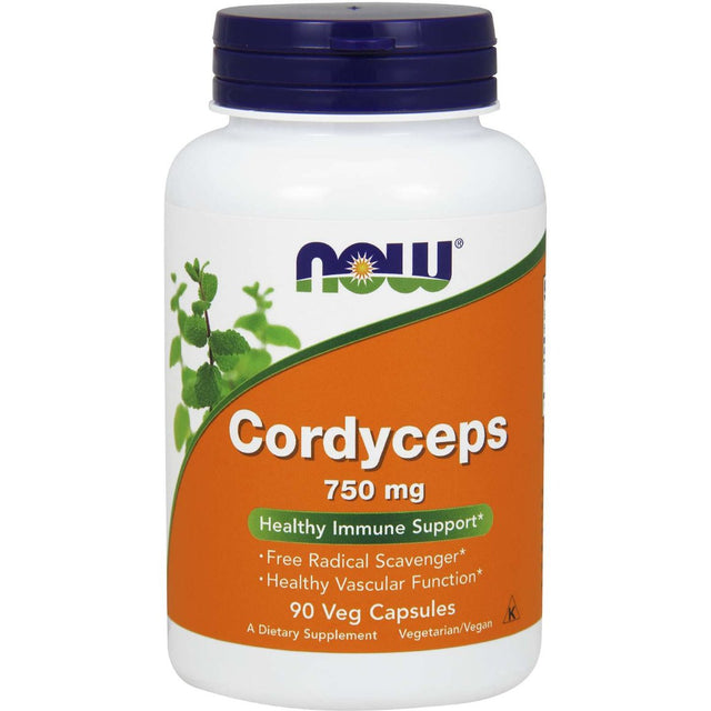 Kordyceps NOW Foods Cordyceps 750 mg 90 vcaps - Sklep Witaminki.pl