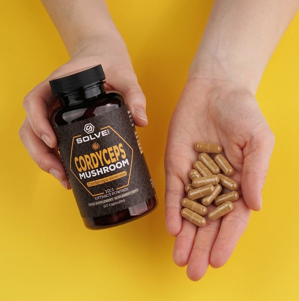Solve Labs Cordyceps Mushroom 60 caps Kordyceps - Sklep Witaminki.pl