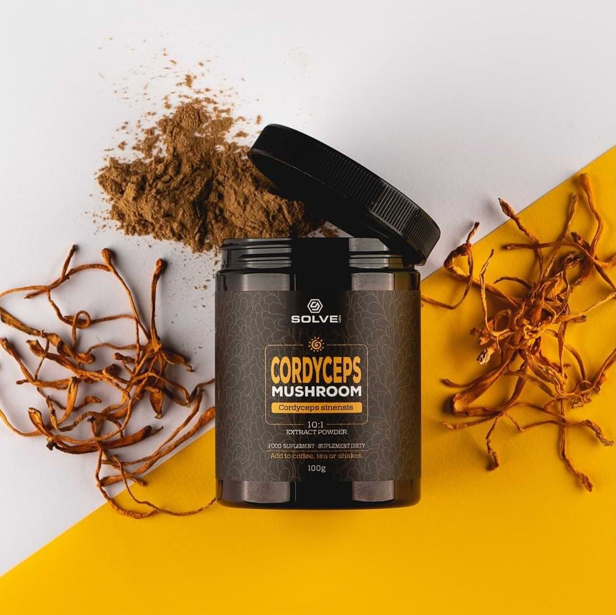 Kordyceps Solve Labs Cordyceps Mushroom Powder 100g - Sklep Witaminki.pl