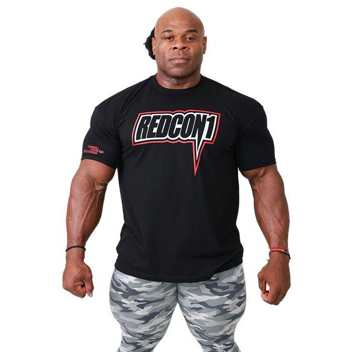Redcon1 Redcon1 T-Shirt Red & White Outline L (Large) Koszulka T-shirt - Sklep Witaminki.pl