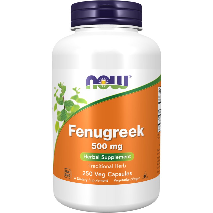 Kozieradka NOW Foods Fenugreek 500 mg 250 vcaps - Sklep Witaminki.pl