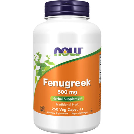 Kozieradka NOW Foods Fenugreek 500 mg 250 vcaps - Sklep Witaminki.pl