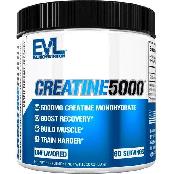 EVL Evlution Nutrition Creatine 5000 Unflavored 300 g Kreatyna - Sklep Witaminki.pl