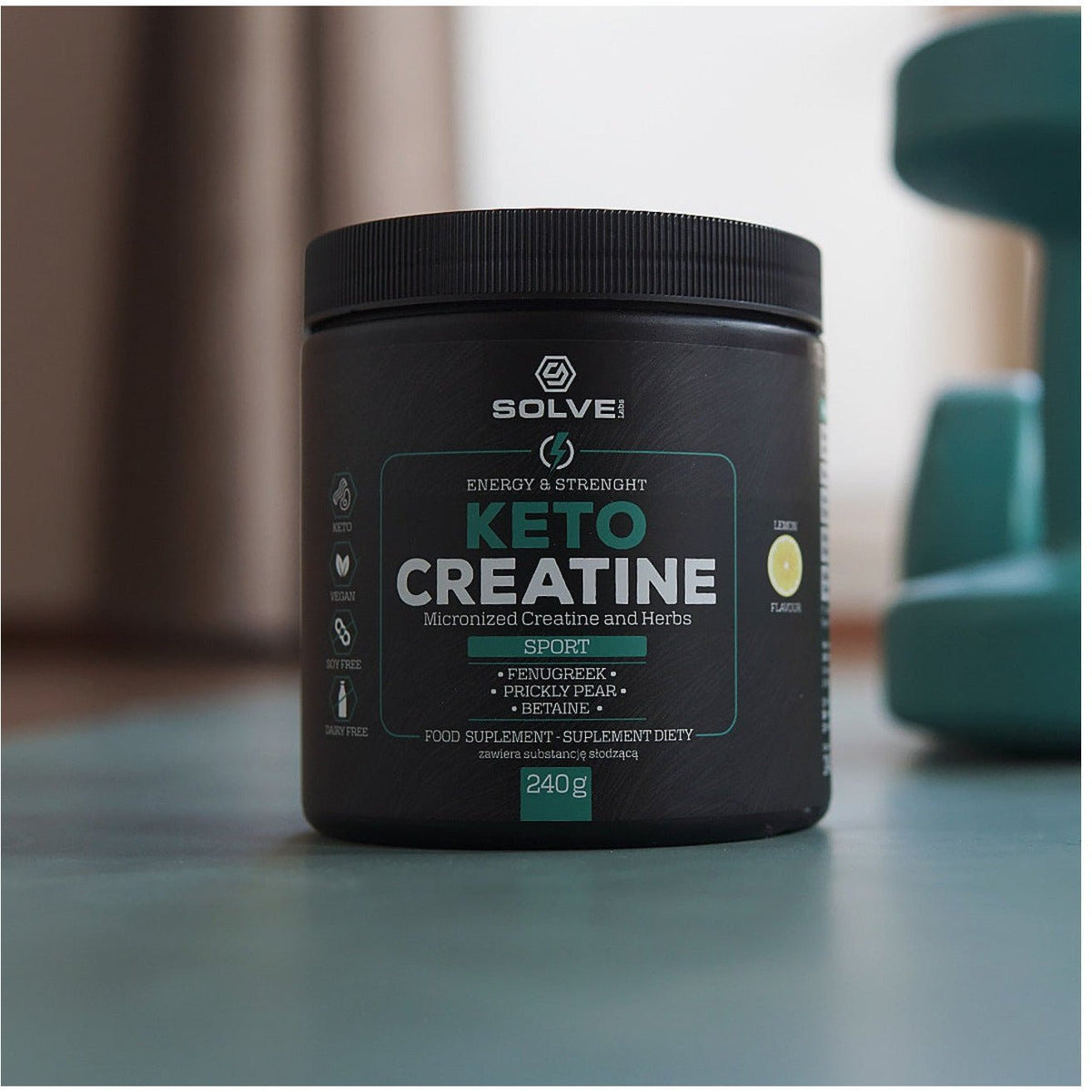 Solve Labs KETO Creatine 240g Cytryna Kreatyna - Sklep Witaminki.pl