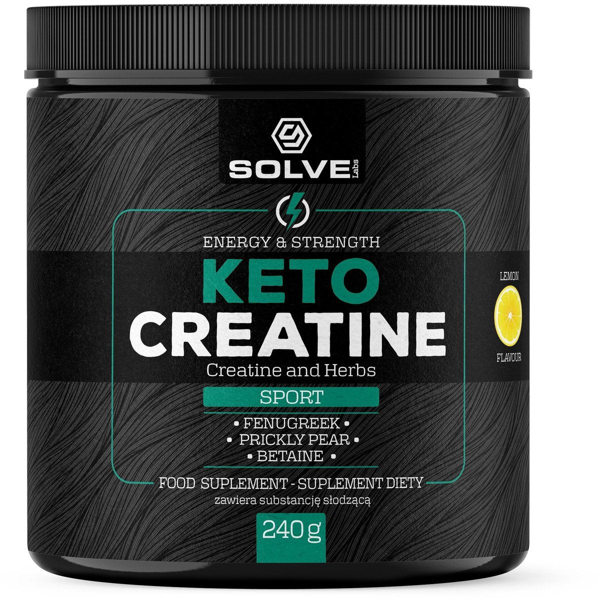 Solve Labs KETO Creatine 240g Cytryna Kreatyna - Sklep Witaminki.pl