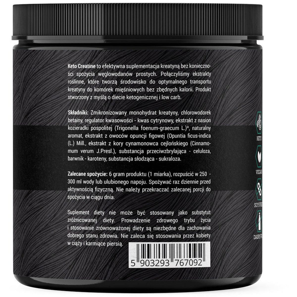 Solve Labs KETO Creatine 240g Cytryna Kreatyna - Sklep Witaminki.pl