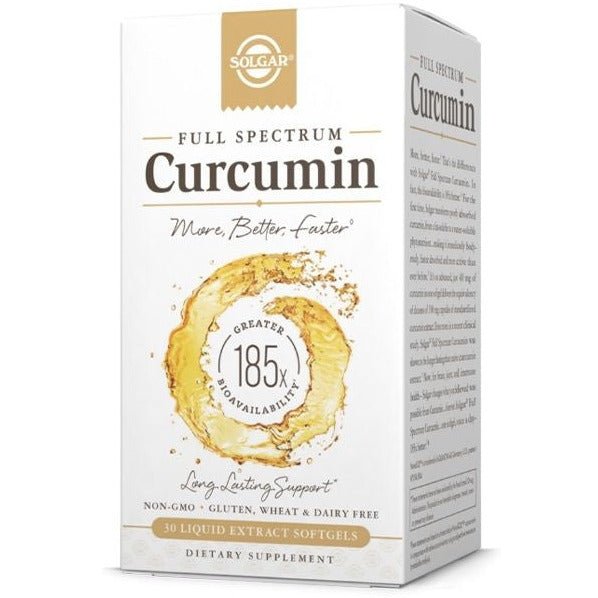 Kurkumina Solgar Curcumin Full Spectrum 30 softgels - Sklep Witaminki.pl