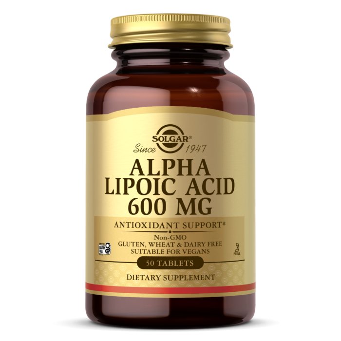 Solgar Alpha Lipoic Acid 600 mg 50 tabs Kwas Alfa Liponowy - Sklep Witaminki.pl
