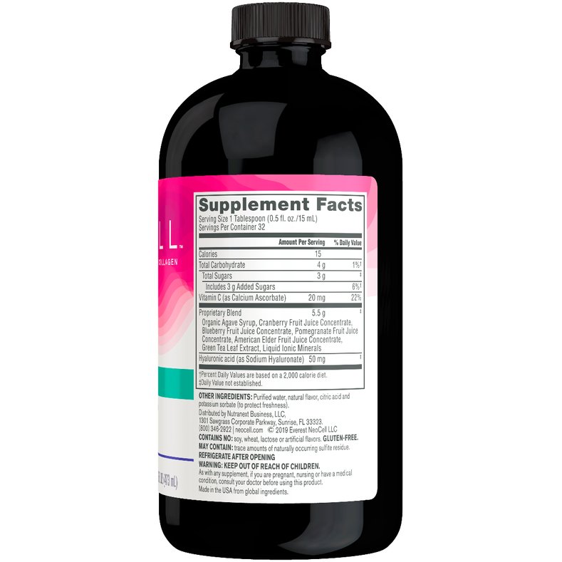 Kwas Hialuronowy NeoCell Hyaluronic Acid Liquid 473 ml Jagoda - Sklep Witaminki.pl