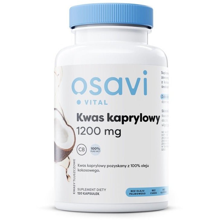 Osavi Kwas kaprylowy 1200mg 120 softgels Kwas Kaprylowy - Sklep Witaminki.pl