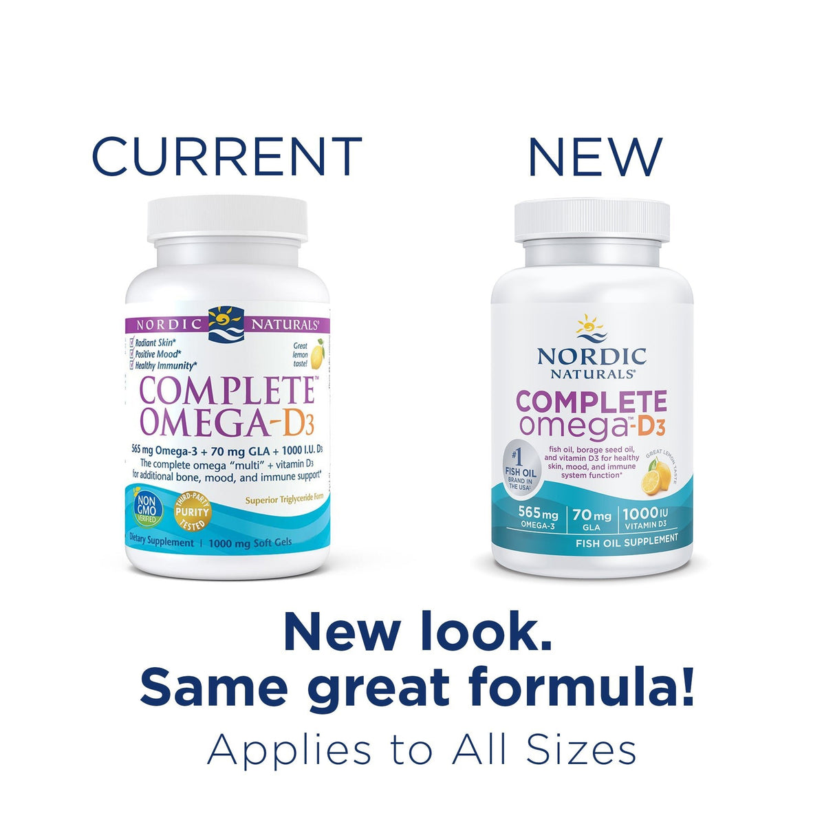 Kwasy Omega 3-6-9 Nordic Naturals Complete Omega-D3 60 softgels Cytryna - Sklep Witaminki.pl