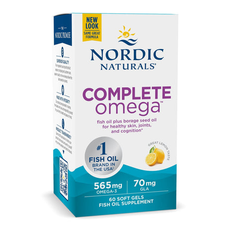Kwasy Omega 3-6-9 Nordic Naturals Complete Omega Softgels 60 softgels Cytryna - Sklep Witaminki.pl