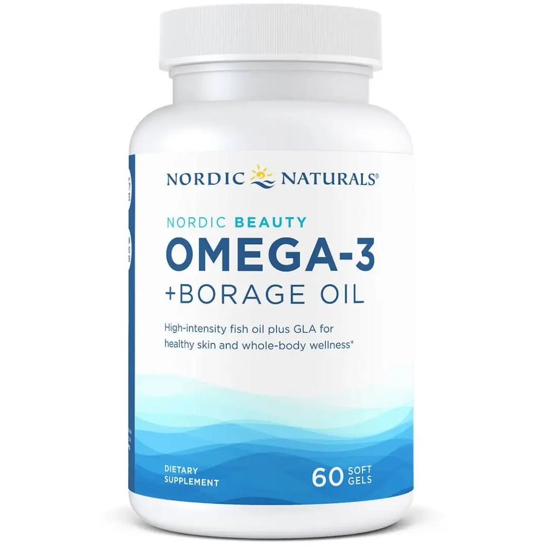 Nordic Naturals Omega - 3 + Borage Oil 60 softgels Kwasy Omega 3 - 6 - Sklep Witaminki.pl