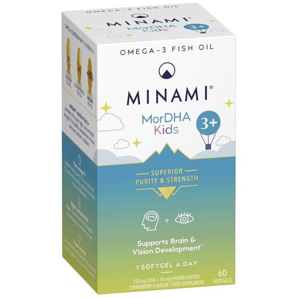 Minami MorDHA Kids 60 softgels Kwasy Omega - 3 dla Dzieci - Sklep Witaminki.pl