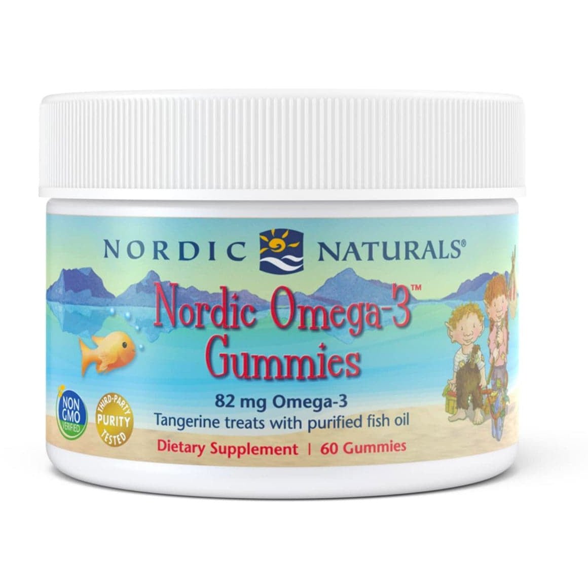 Kwasy Omega-3 dla Dzieci Nordic Naturals Nordic Omega-3 Gummies 60 gummies Mandarynka - Sklep Witaminki.pl