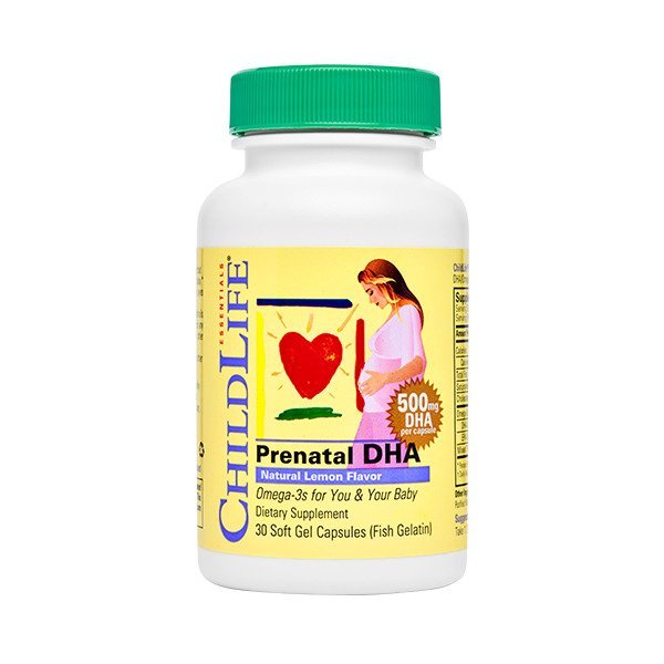 Child Life Prenatal DHA Natural Lemon 30 softgels Kwasy Omega - 3 dla kobiet w ciąży - Sklep Witaminki.pl