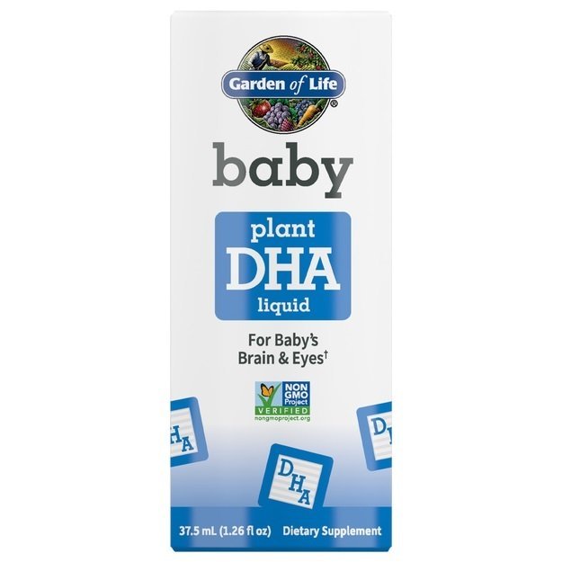 Garden of Life Baby Plant DHA Liquid 37.5 ml Kwasy Omega - 3 dla Niemowląt - Sklep Witaminki.pl