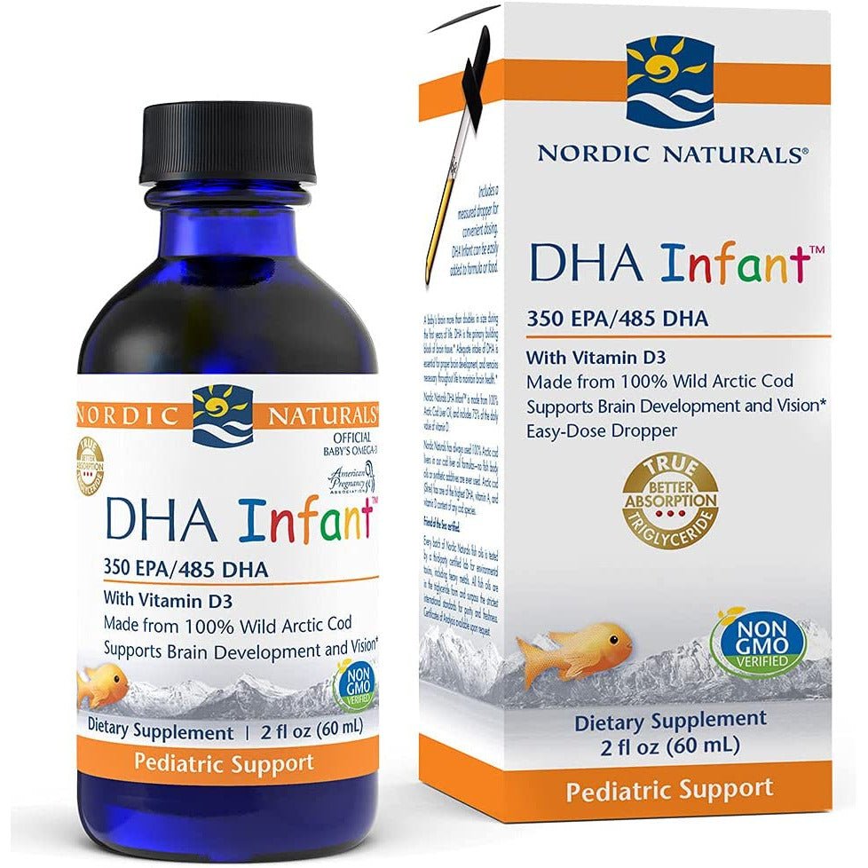 Nordic Naturals DHA Infant 60 ml Kwasy Omega - 3 dla Niemowląt - Sklep Witaminki.pl