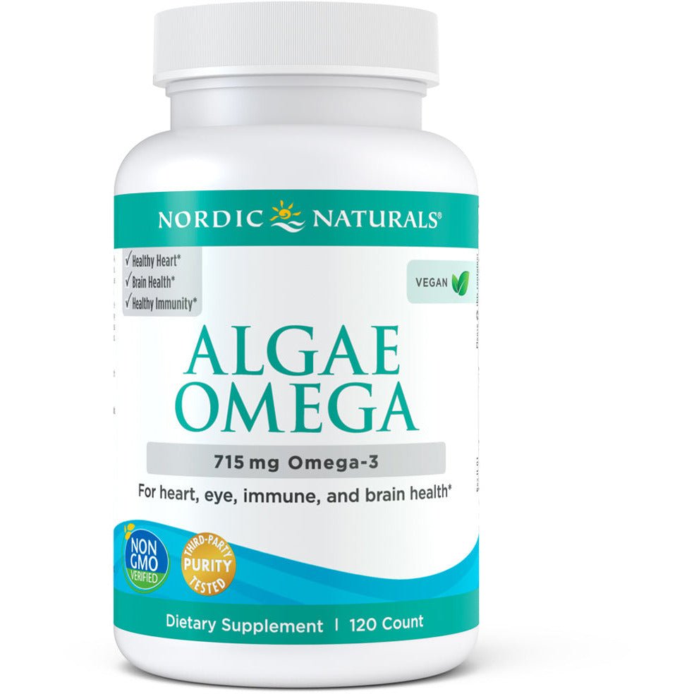Kwasy Omega-3 dla Wegan Nordic Naturals Algae Omega 120 softgels - Sklep Witaminki.pl