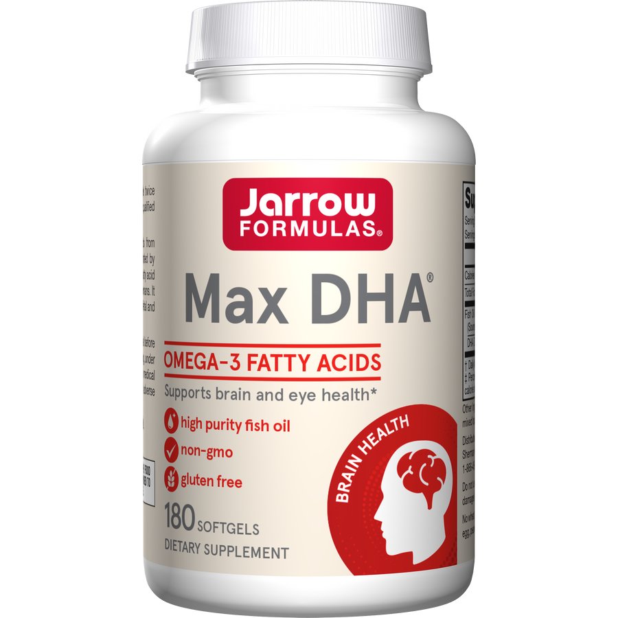 Jarrow Formulas Max DHA 180 softgels Kwasy Omega - 3 - Sklep Witaminki.pl