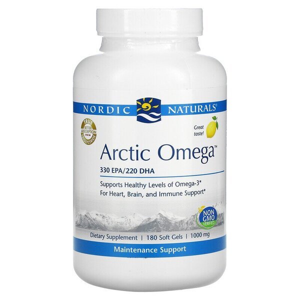 Nordic Naturals Arctic Omega Softgels 180 softgels Kwasy Omega - 3 - Sklep Witaminki.pl