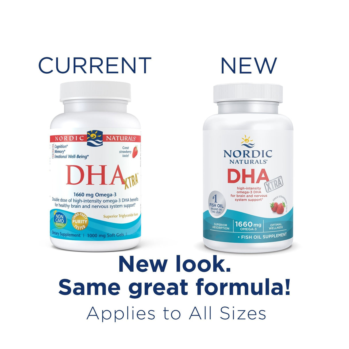 Kwasy Omega-3 Nordic Naturals DHA Xtra Softgels 60 softgels Truskawka - Sklep Witaminki.pl