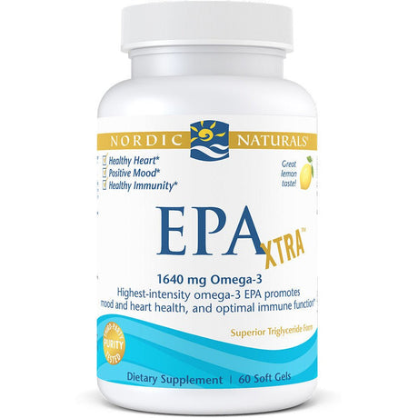 Kwasy Omega-3 Nordic Naturals EPA Xtra 60 softgels Cytryna - Sklep Witaminki.pl