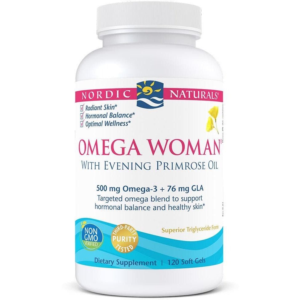 Kwasy Omega-3 Nordic Naturals Omega Woman 120 softgels Cytryna - Sklep Witaminki.pl
