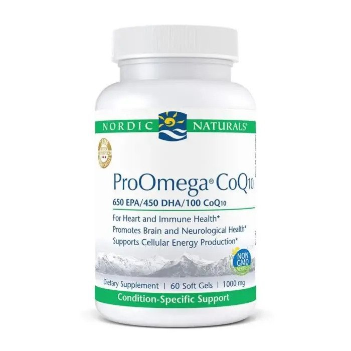 Nordic Naturals ProOmega CoQ10 60 softgels Kwasy Omega - 3 - Sklep Witaminki.pl
