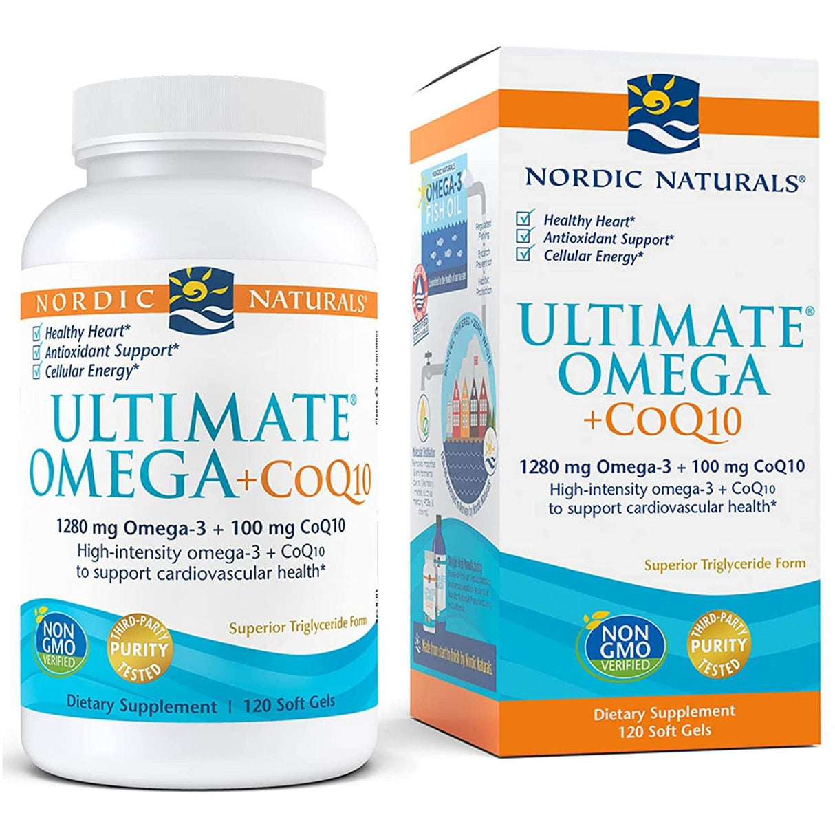Kwasy Omega-3 Nordic Naturals Ultimate Omega + CoQ10 120 softgels - Sklep Witaminki.pl