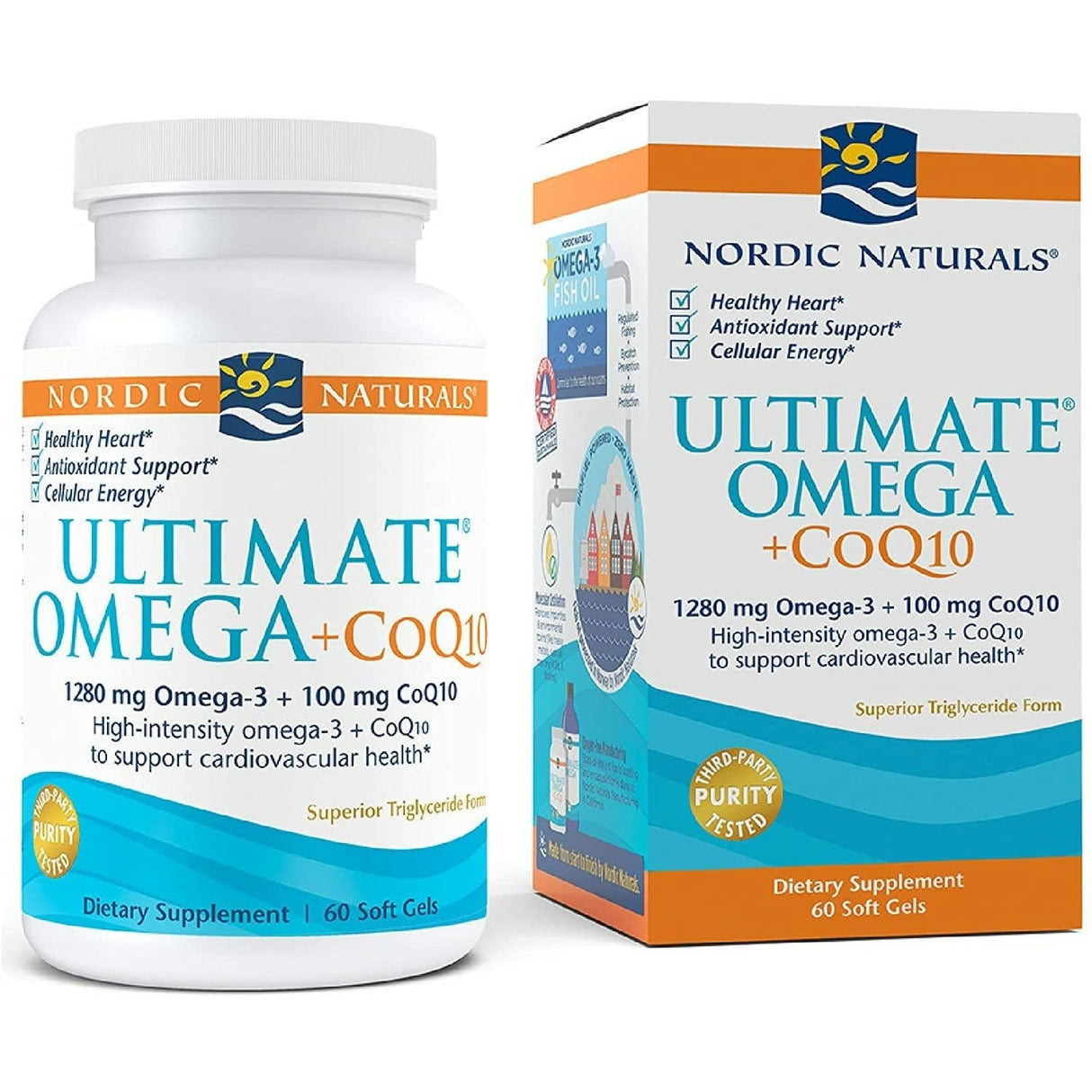 Kwasy Omega-3 Nordic Naturals Ultimate Omega + CoQ10 60 softgels - Sklep Witaminki.pl