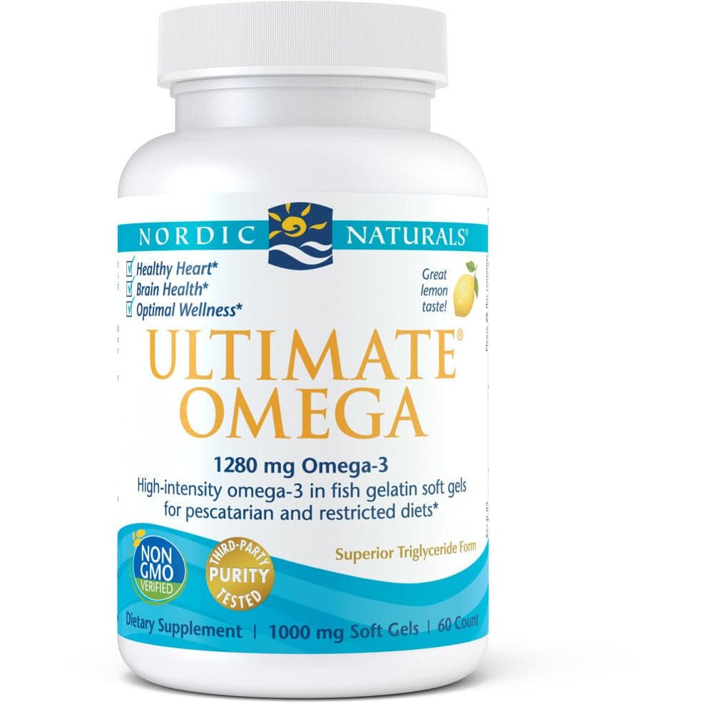 Kwasy Omega-3 Nordic Naturals Ultimate Omega Fish Softgels 60 fish softgels Cytryna - Sklep Witaminki.pl