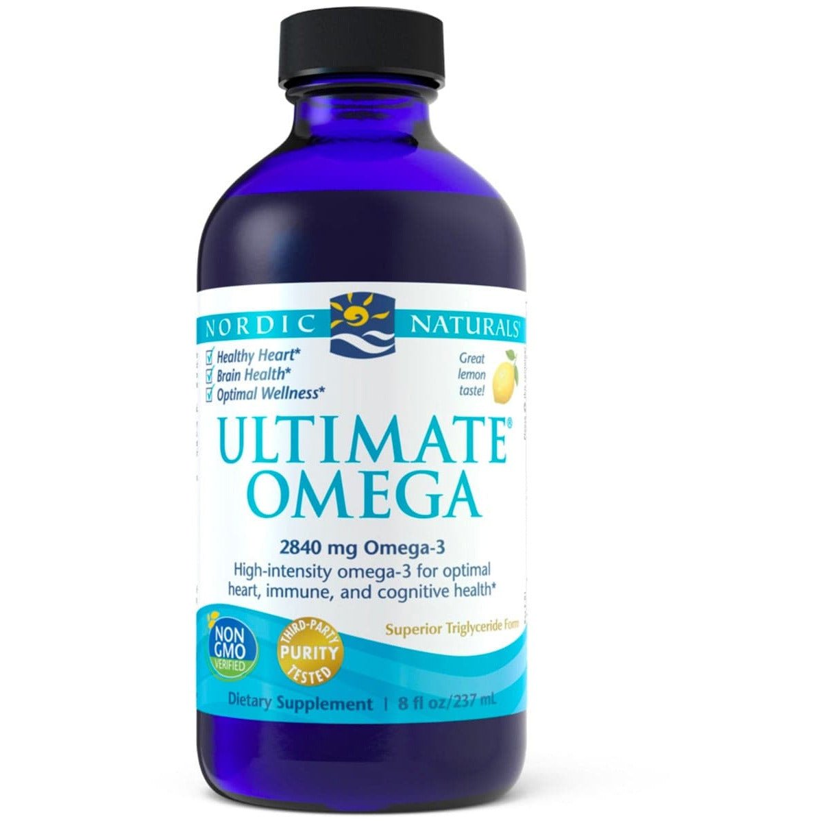 Kwasy Omega-3 Nordic Naturals Ultimate Omega Liquid 237 ml Cytryna - Sklep Witaminki.pl