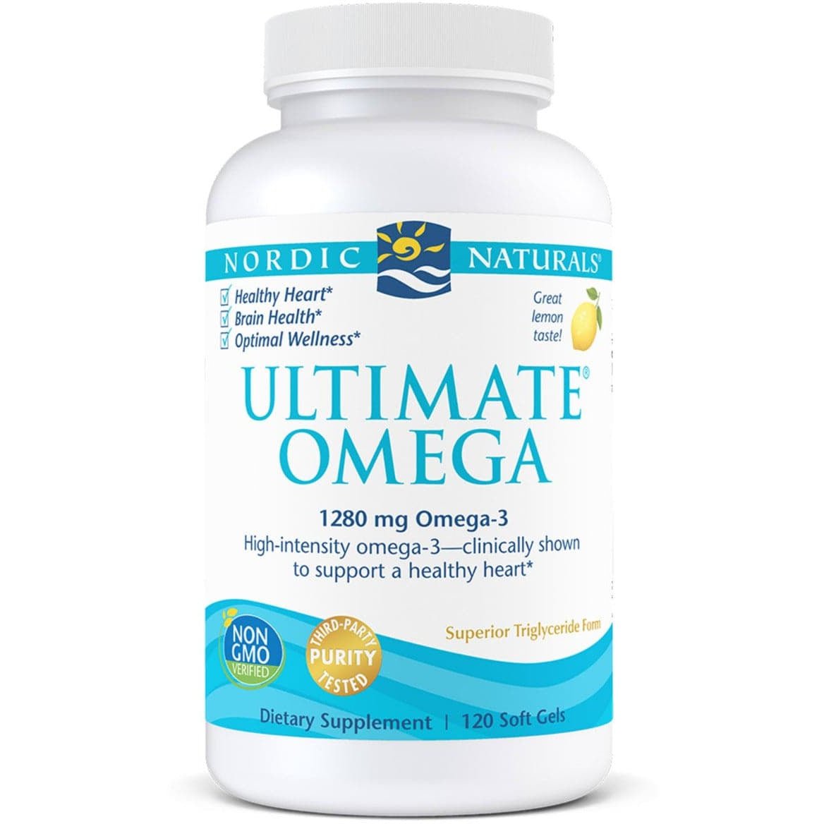 Kwasy Omega-3 Nordic Naturals Ultimate Omega Softgels 120 softgels Cytryna - Sklep Witaminki.pl