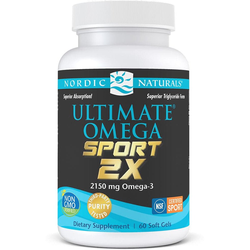 Kwasy Omega-3 Nordic Naturals Ultimate Omega Sport 2X 60 softgels Cytryna - Sklep Witaminki.pl